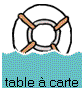 table  carte